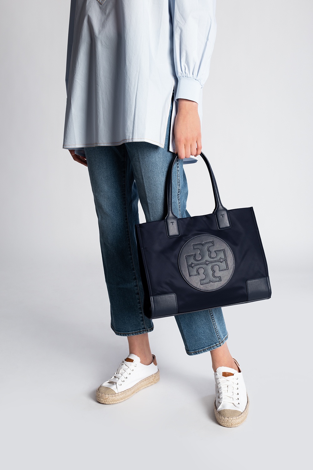 Tory burch on sale ella tote navy